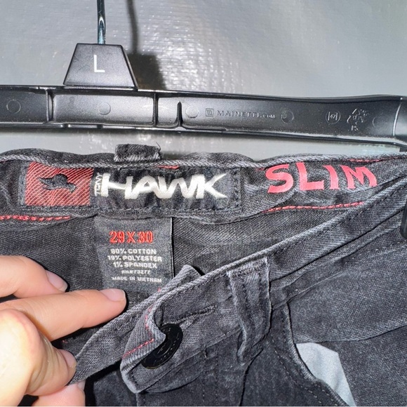 Tony Hawk Black slim Straight Leg men’s Jeans - Picture 3 of 5